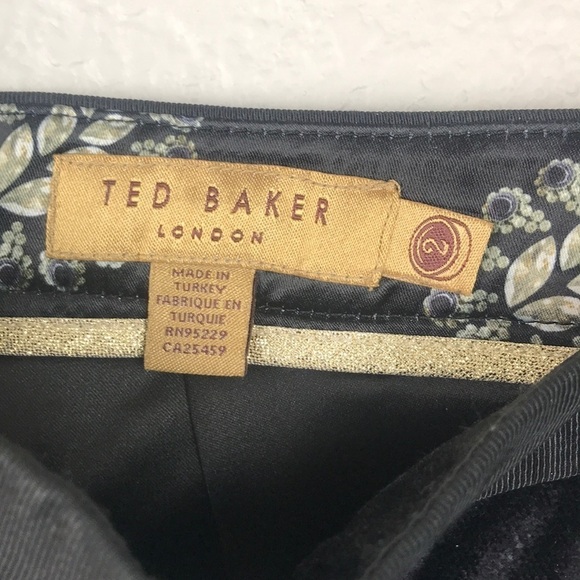 Ted Baker black Velvet trouser - Picture 4 of 7